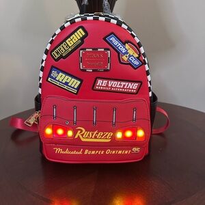 Disney Pixar Cars McQueen,Red Mini Backpack